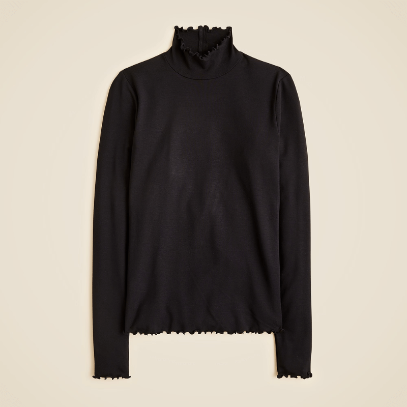 j.crew lettuce hem turtleneck