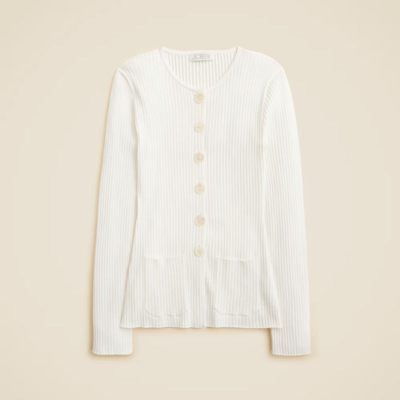 j.crew ribbed cardigan