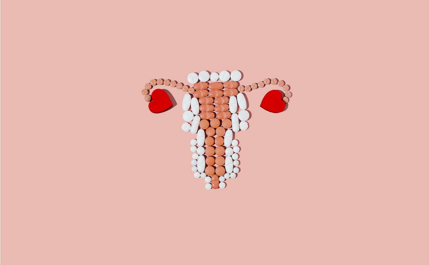 pills in the shape of female reproductive system