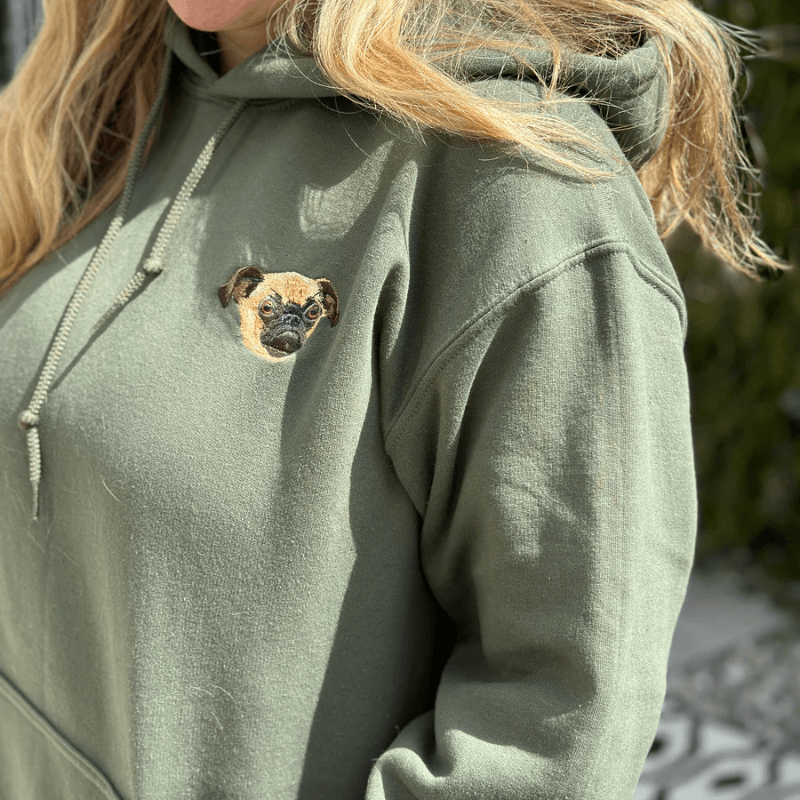 west and willow pet portrait hoodie