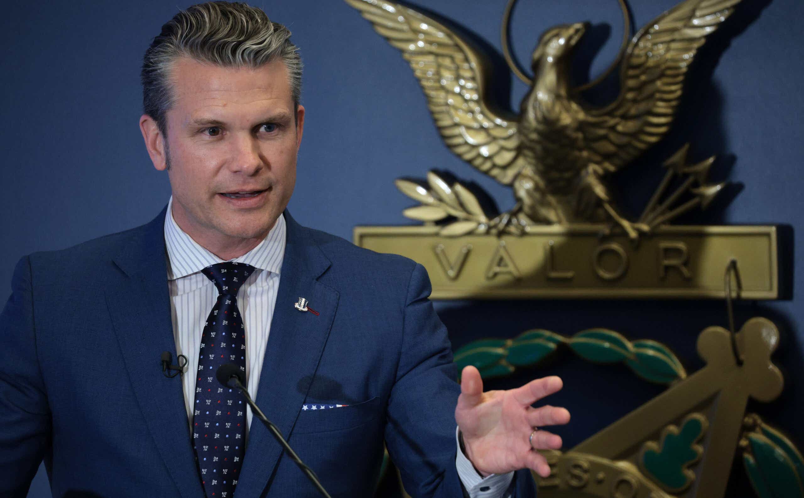Defense Sec. Hegseth Hosts Reenlistment Ceremony For Congressional Medal Of Honor Recipient Sgt. Dakota Meyer
