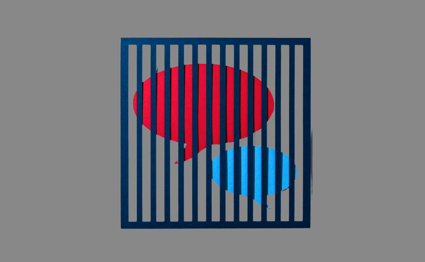 speech bubbles behind bars