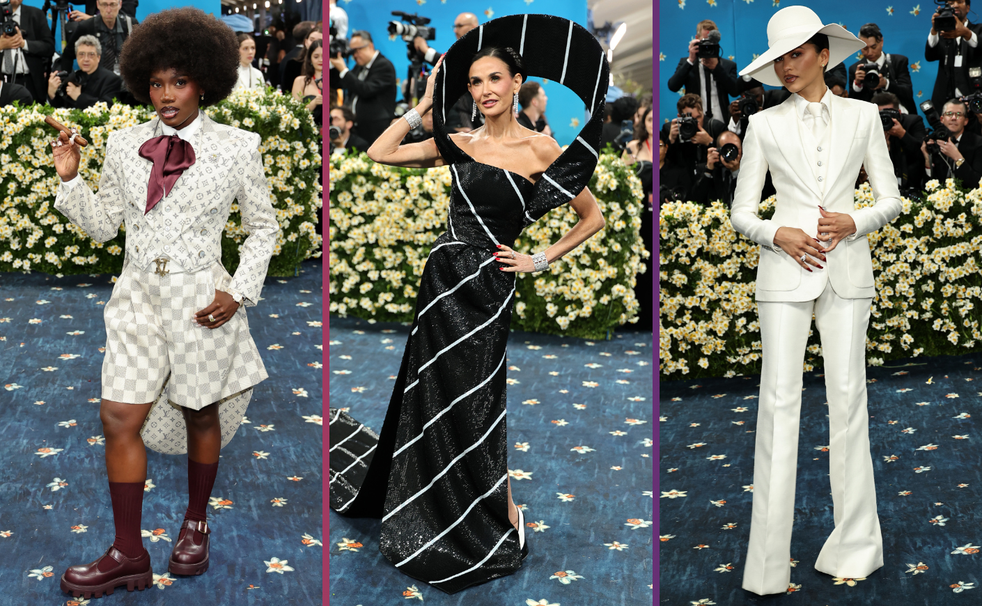 Doechii, Demi Moore, and Zendaya at the 2025 Met Gala