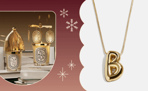 diptyque carousel and b monogram necklace
