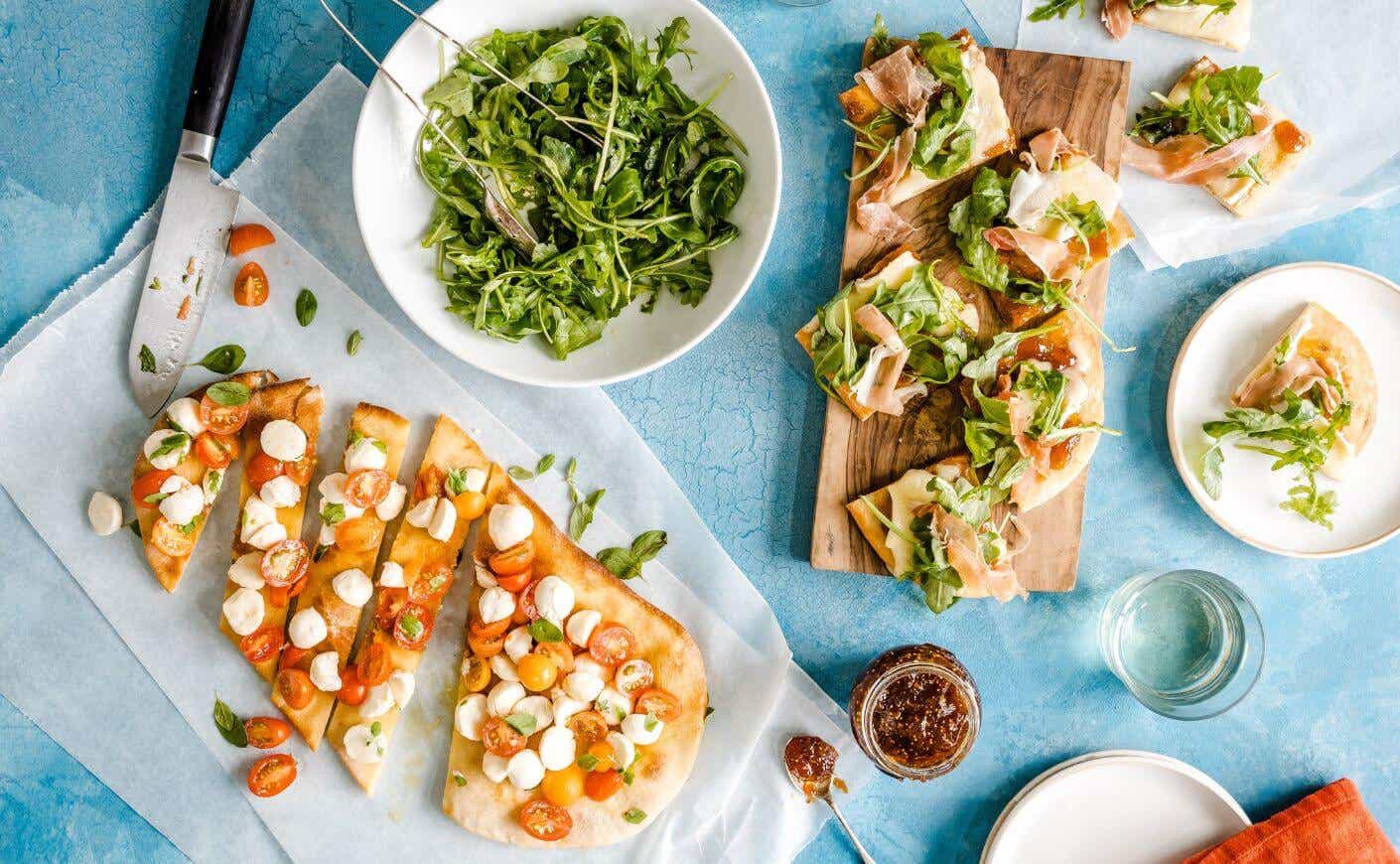 Two flatbreads