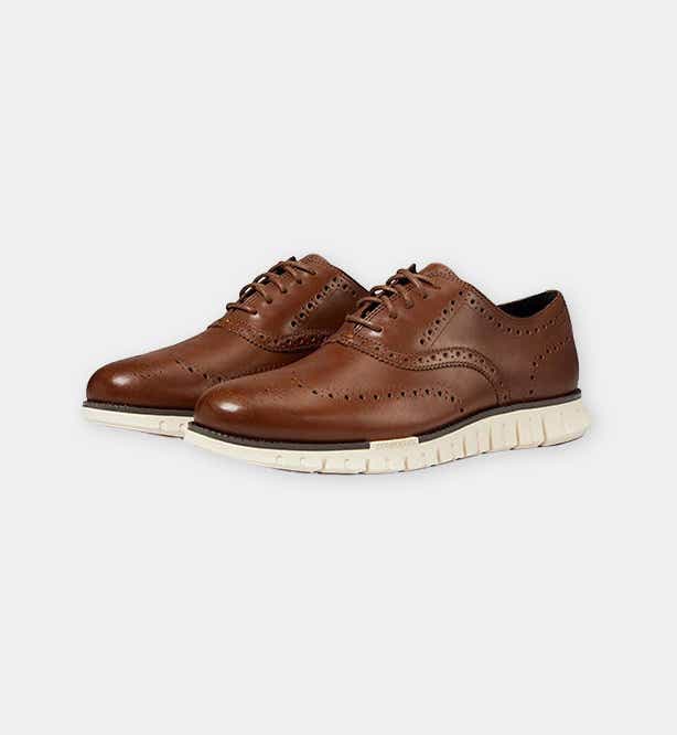 brown leather oxford shoes