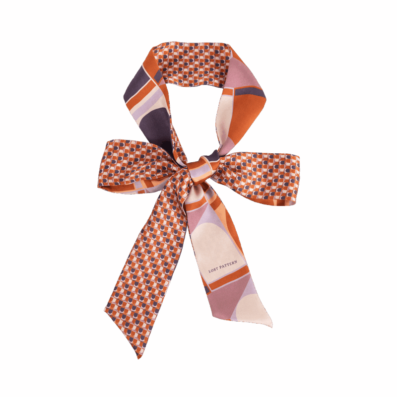 lost pattern nyc silk scarf
