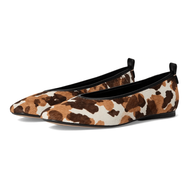 cow print flats