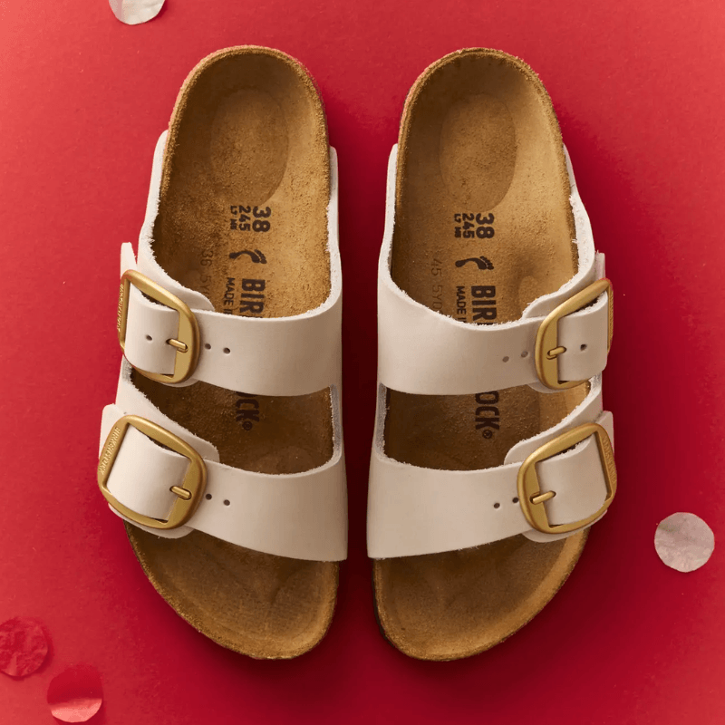 Birkenstock big buckle arizona sandals