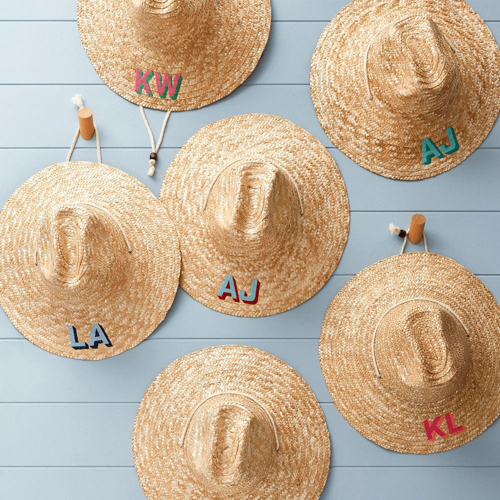 monogram mary hat