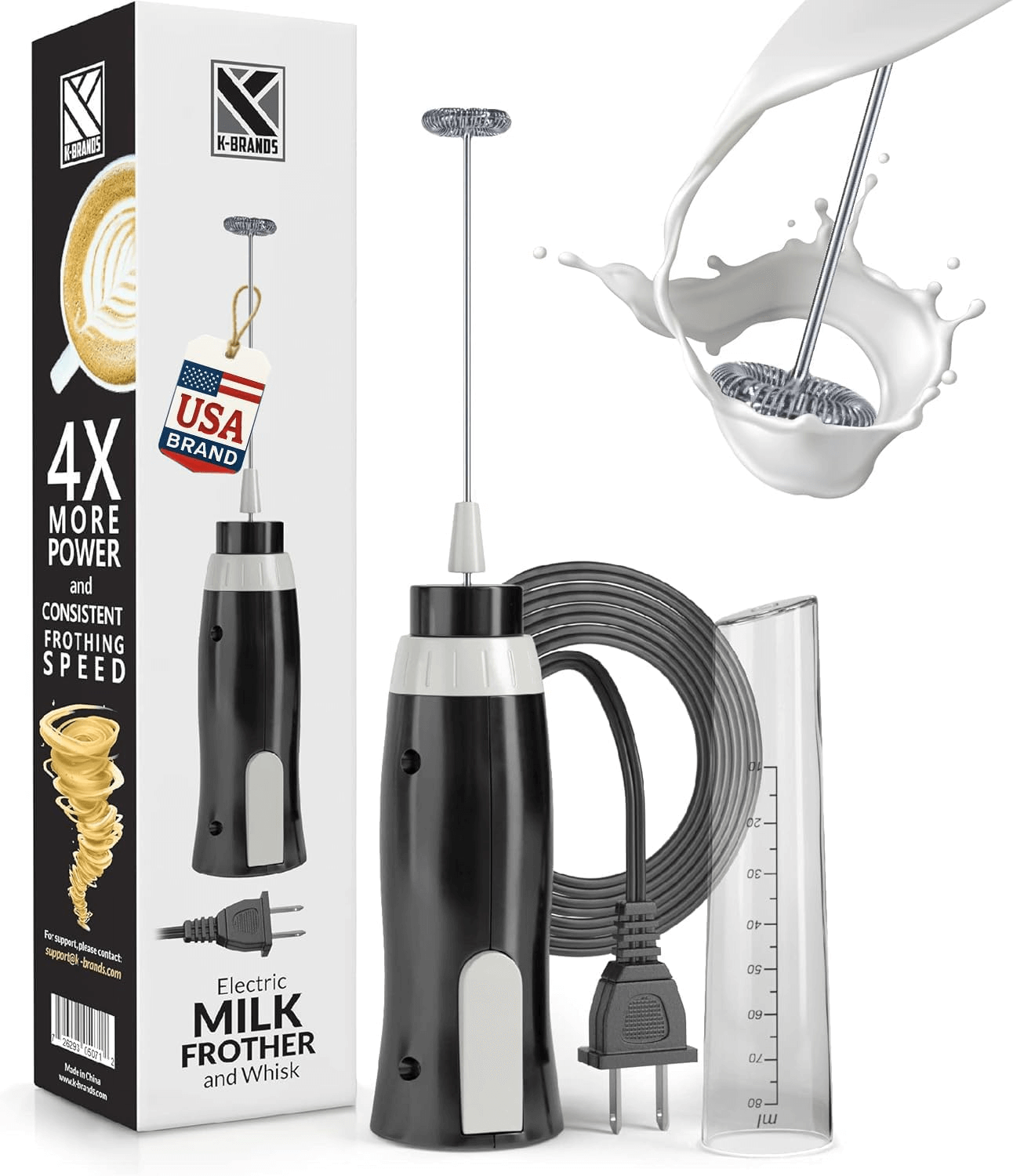 rechargable milk frothers