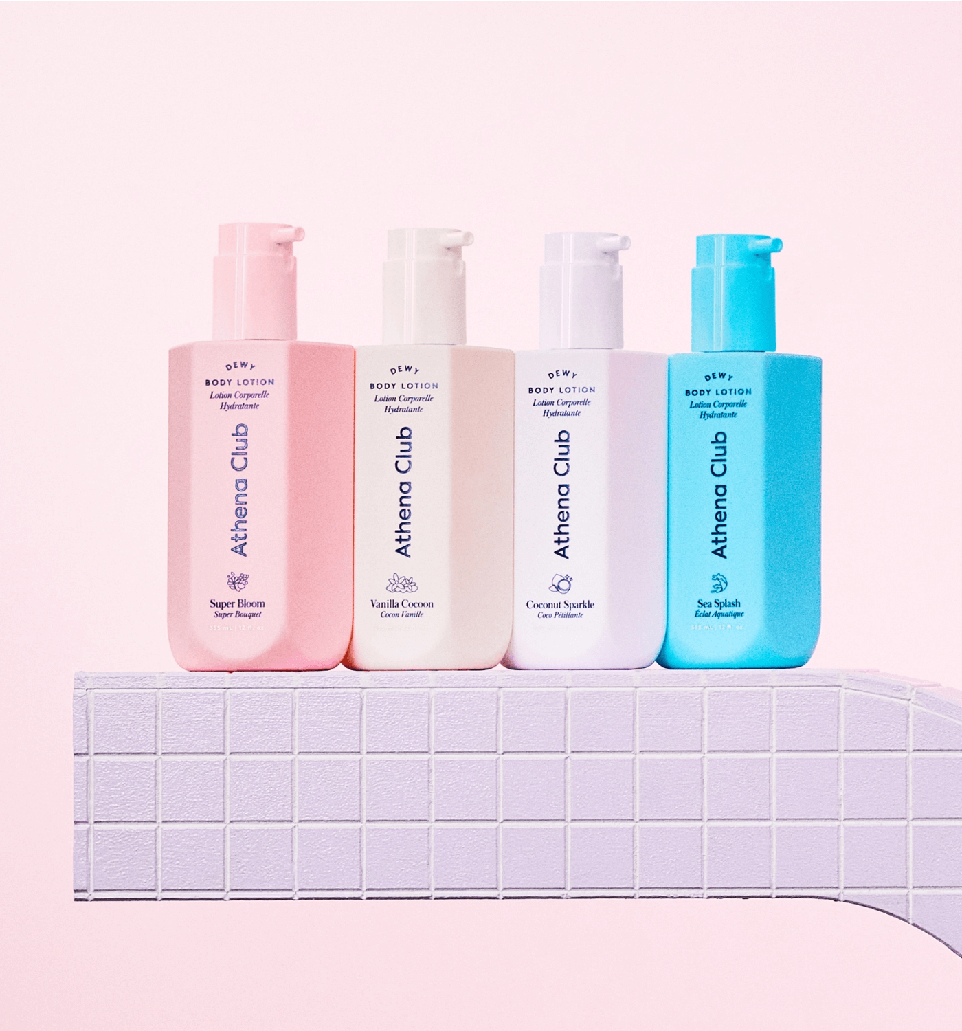 athena club dewy body lotion