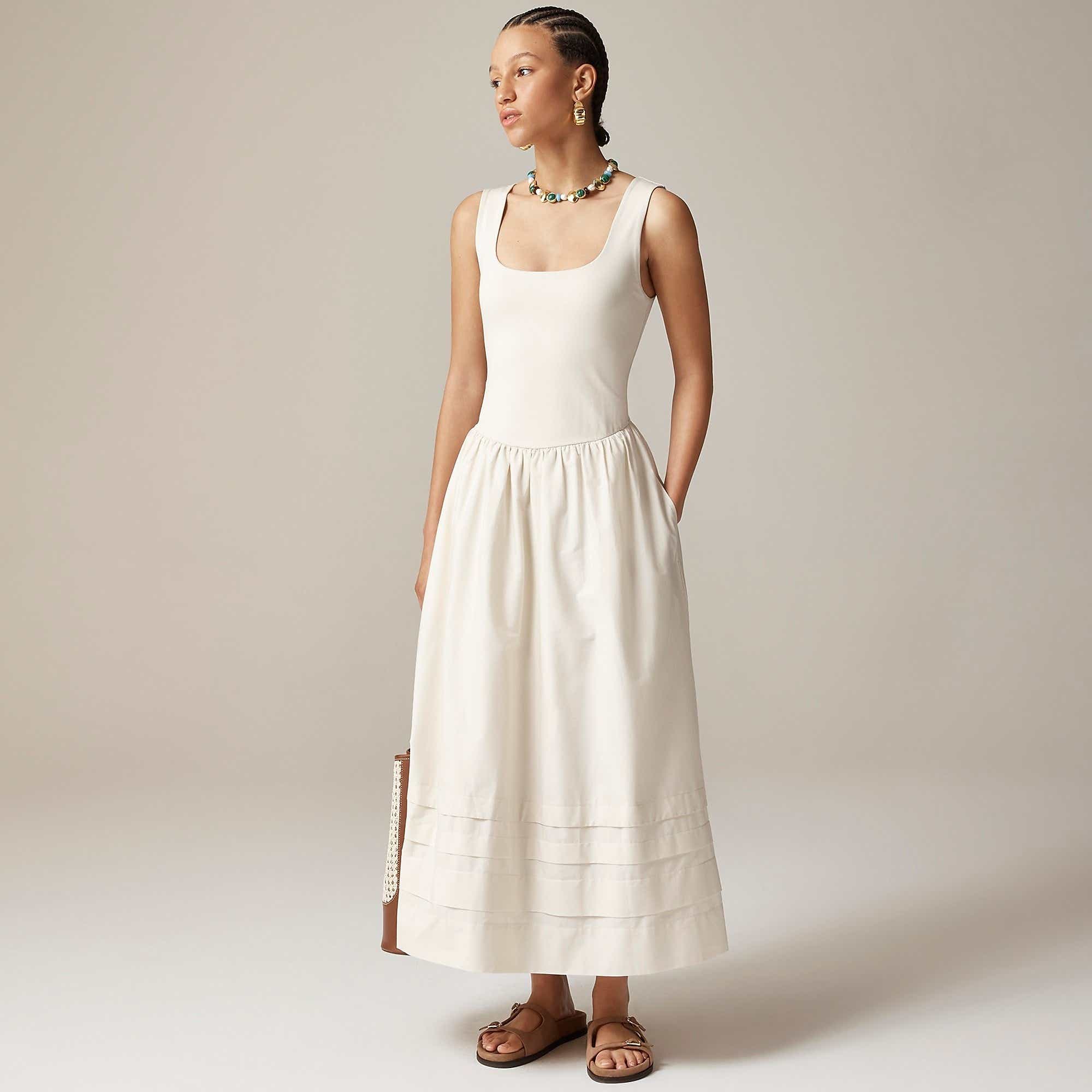 Drop-waist mixy dress