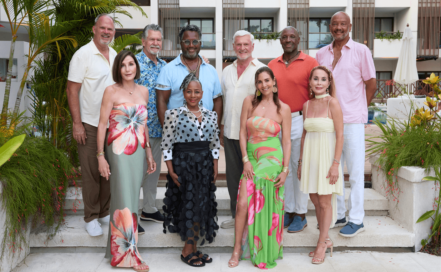 TOP: KEITH, JACK, GARY, KIM, CHARLES K., RJ BOTTOM: KATHY, NATASCHA, LESLIE, APRIL.