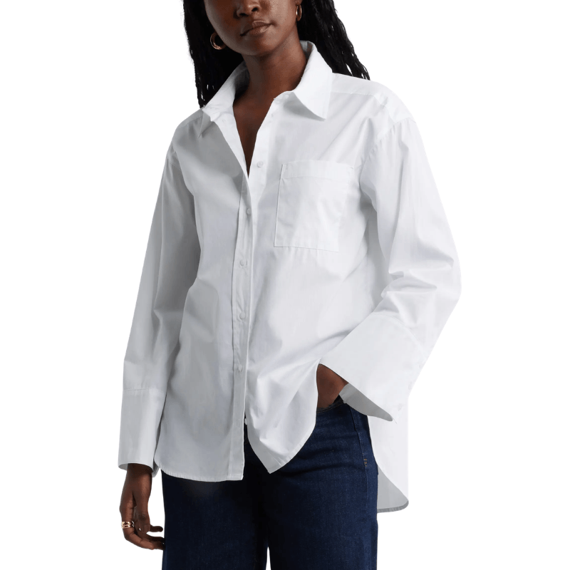 caslon cotton poplin button up shirt