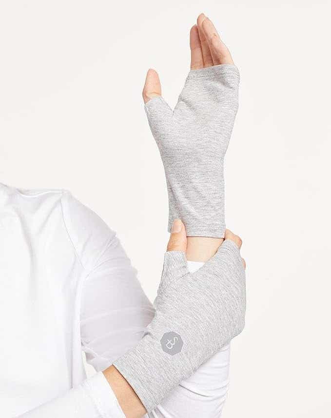 Solbari Unisex Hand Covers UPF 50+, Breathable UV Protection Fingerless Driving Gloves for Sensitive Skin, Outdoor Accessory