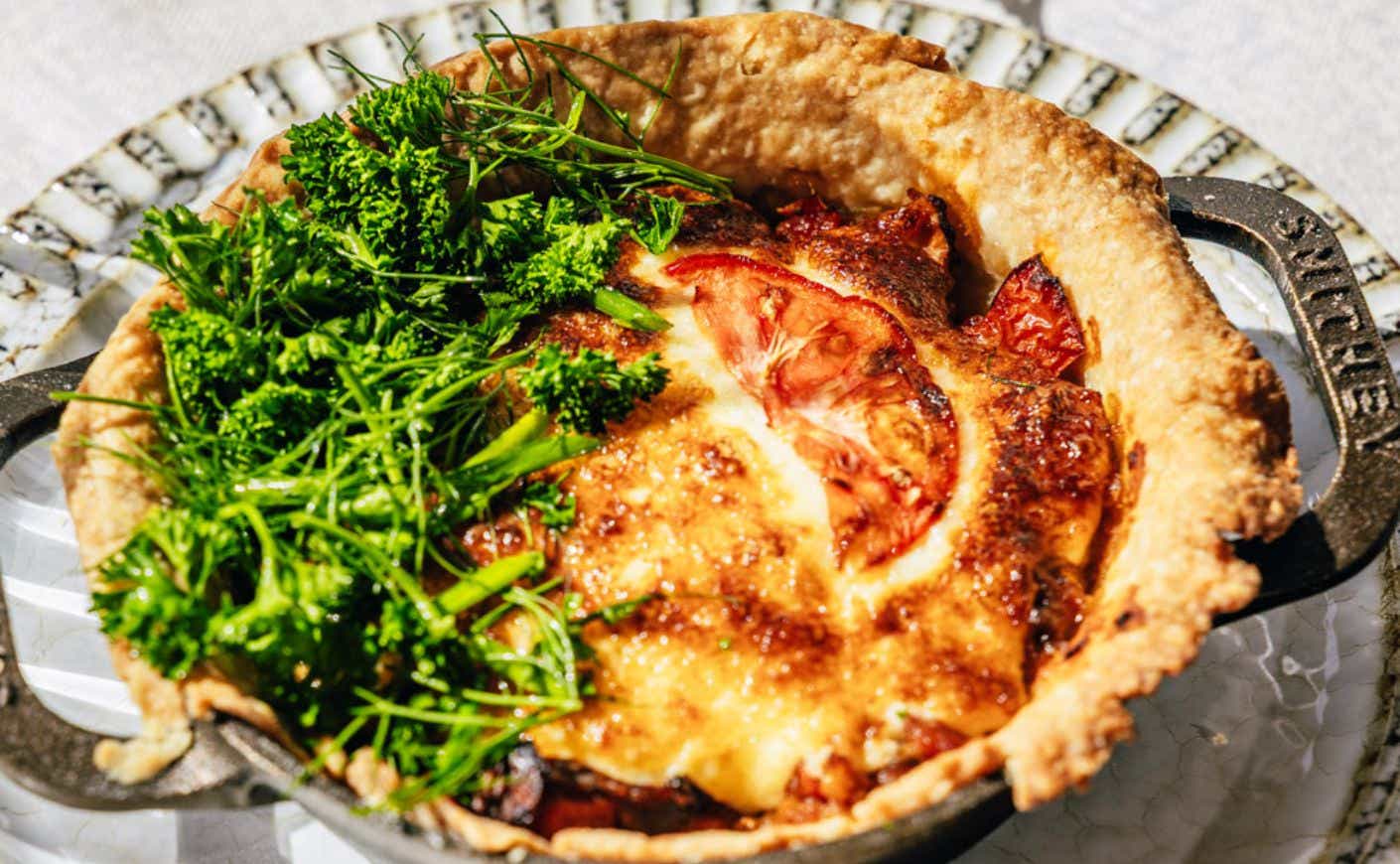 A savory tomato pie