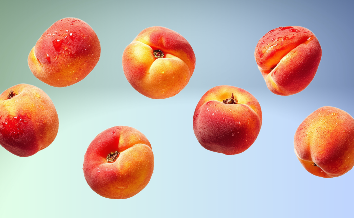 peaches falling