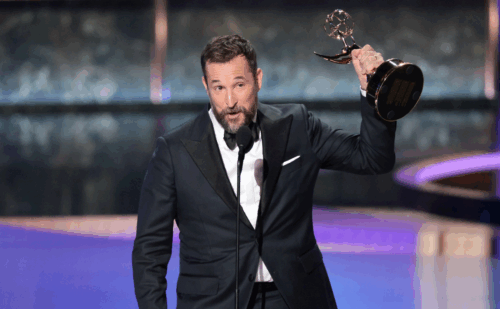 Noah Wyle winning an Emmy award