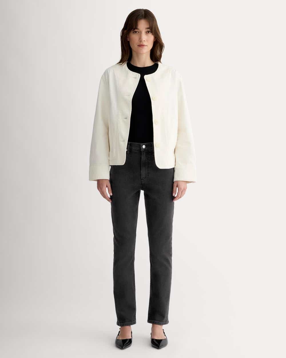 everlane cheeky jeans in black