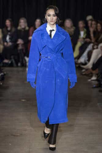 NEW YORK, USA - FEBRUARY 07: A model walks the runway during the Sergio Hudson Ready to Wear Fall/Winter 2025-2026 fashion show as part of the New York Fashion Week on February 7, 2025 in New York. (Photo by Victor VIRGILE/Gamma-Rapho via Getty Images)
