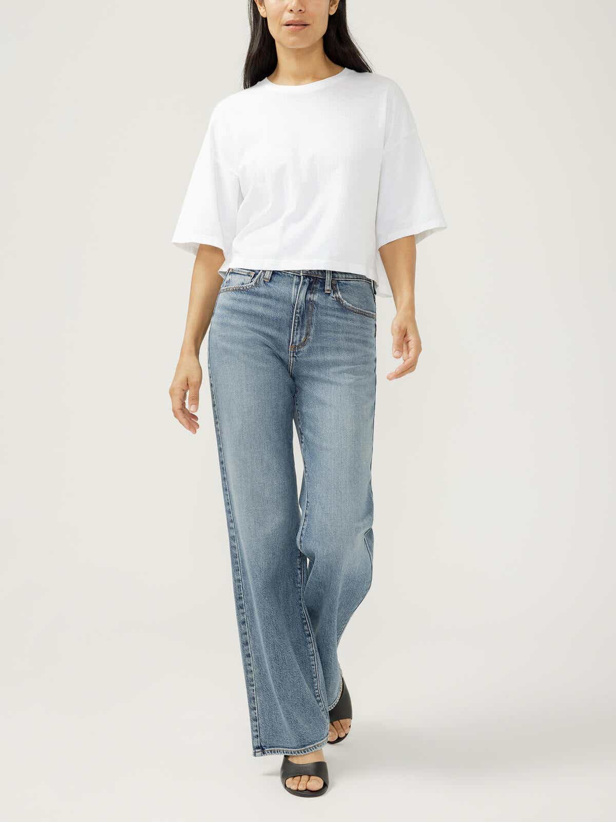 Silver Jeans Co. Highly Desirable High Rise Trouser Leg Jeans