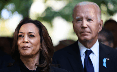 Kamala Harris and Joe Biden