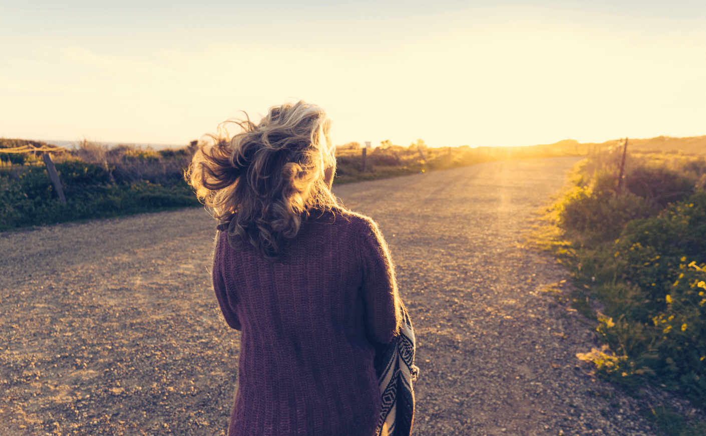 woman walking outdoors