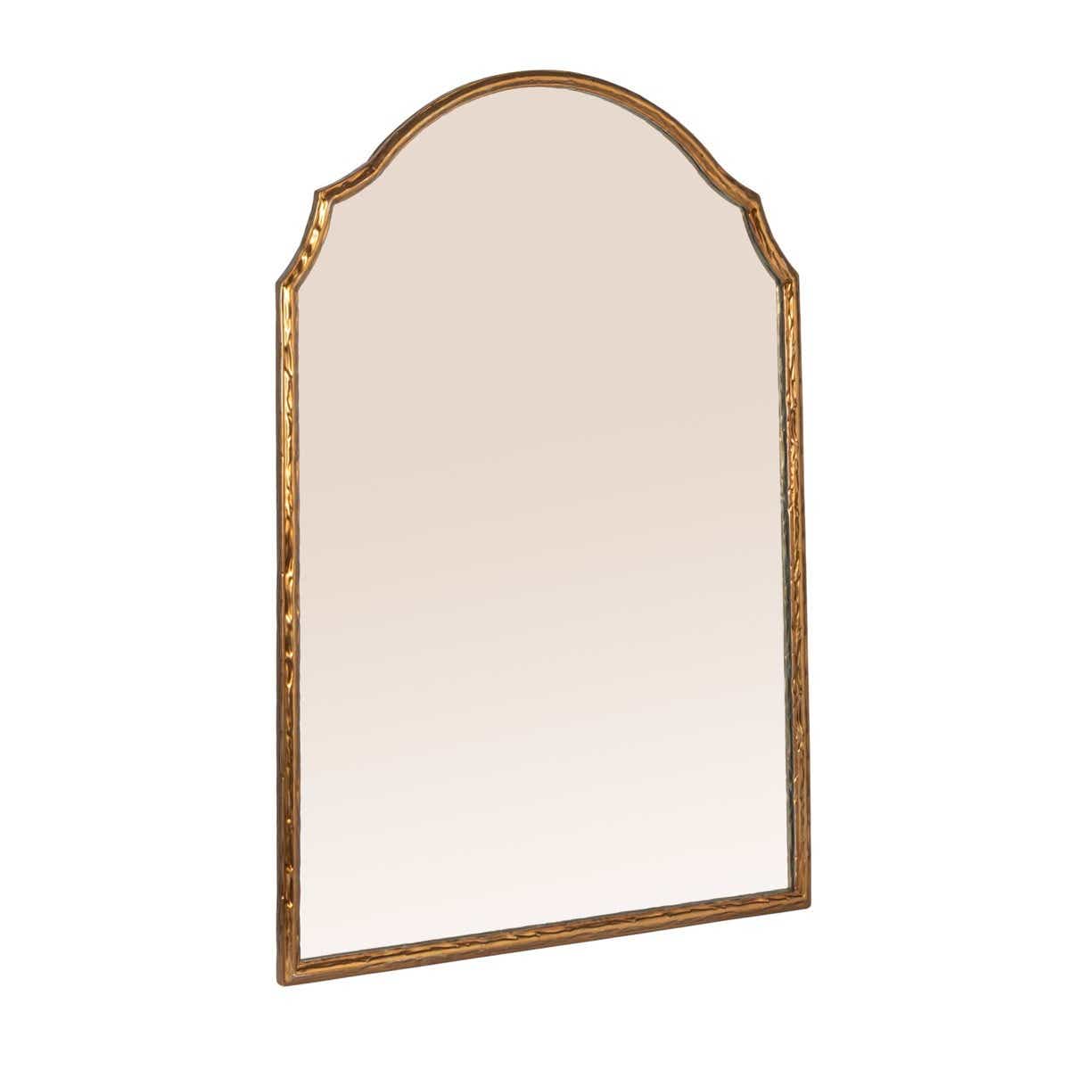 Rowena Interiors Greta Gold Framed Wall Mirror with Detailed Trim