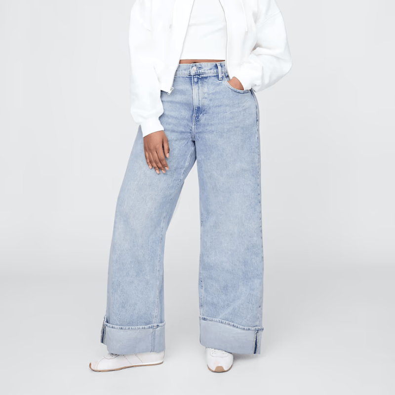 gap high rise stride jean