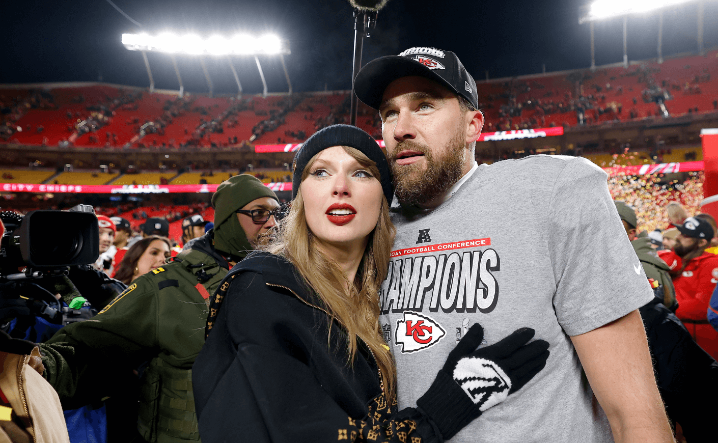 Taylor Swift and Travis Kelce