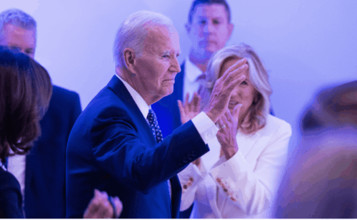 Joe Biden at a speech in Boston