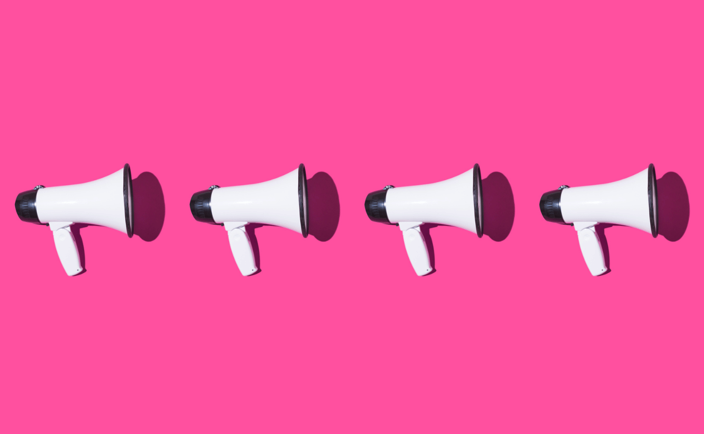 breast cancer awareness megaphone