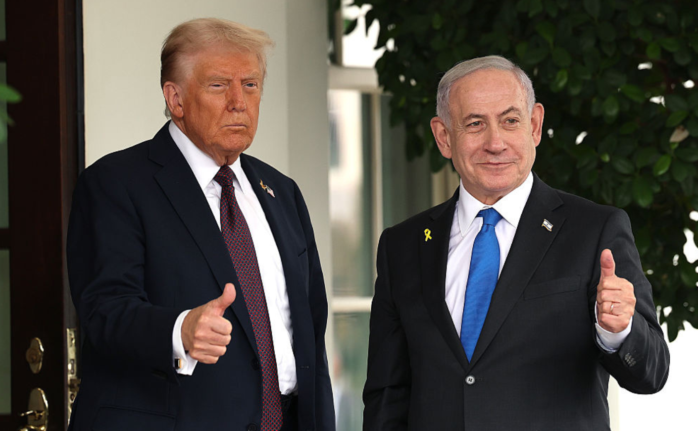Donald Trump and Benjamin Netanyahu
