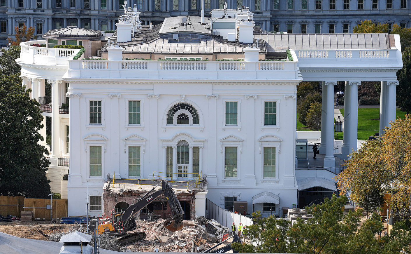 East Wing demolished