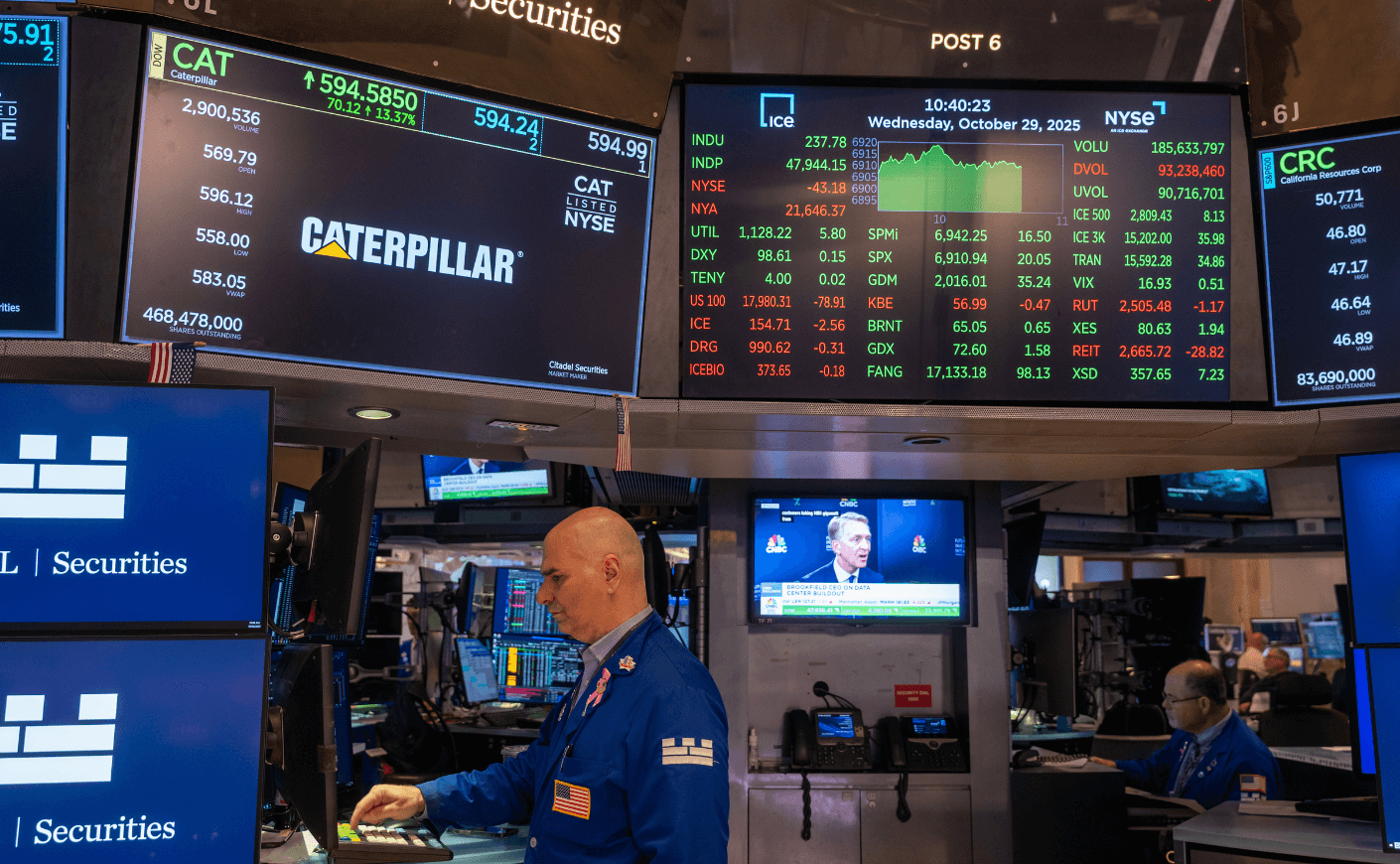 New York stock exchange floor