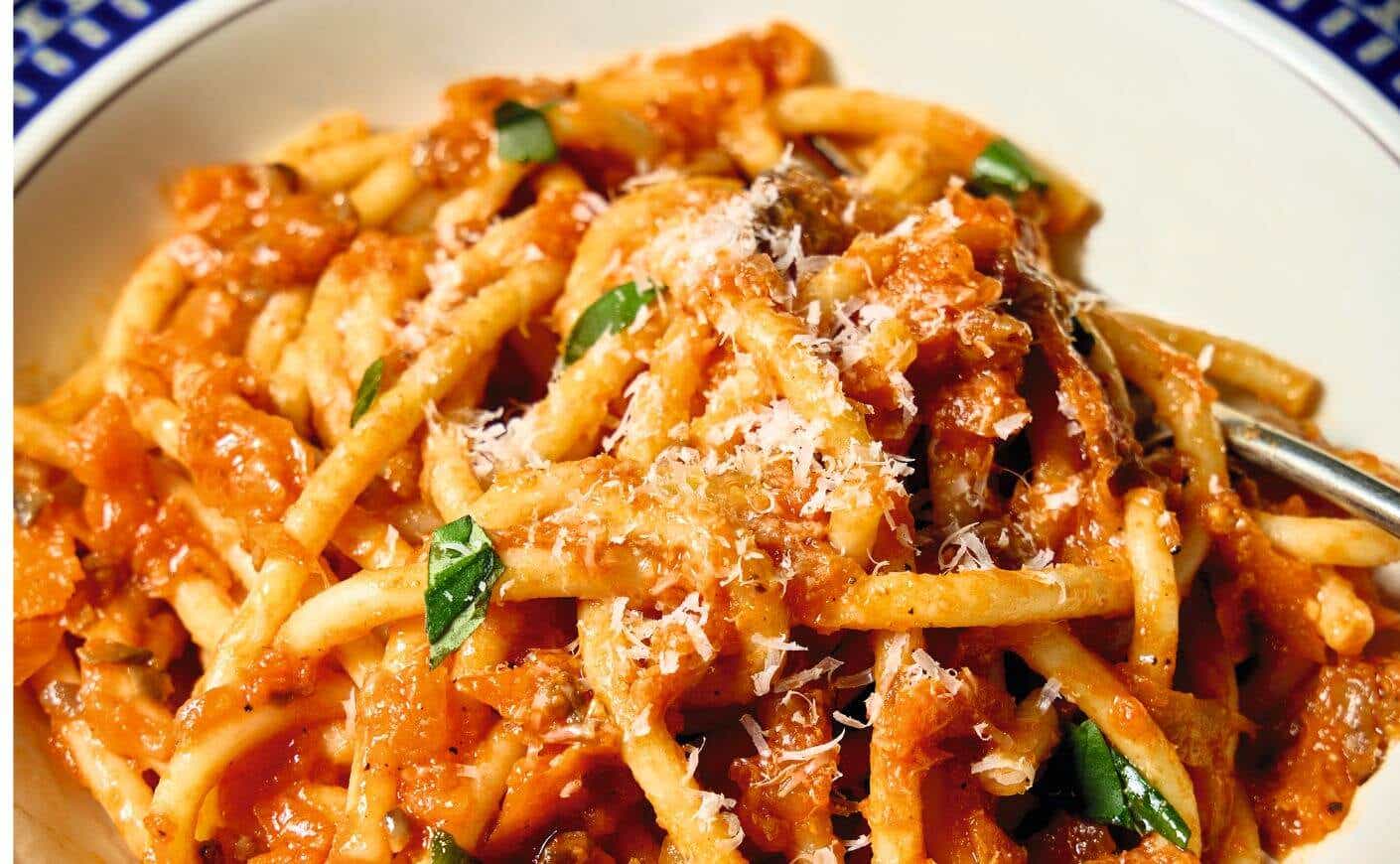 pasta w fake sauce (1)
