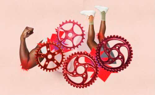 illustration of gears and muscles