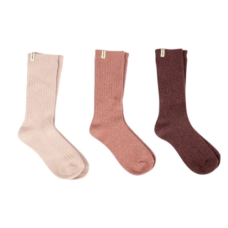 cozy earth socks three-pack