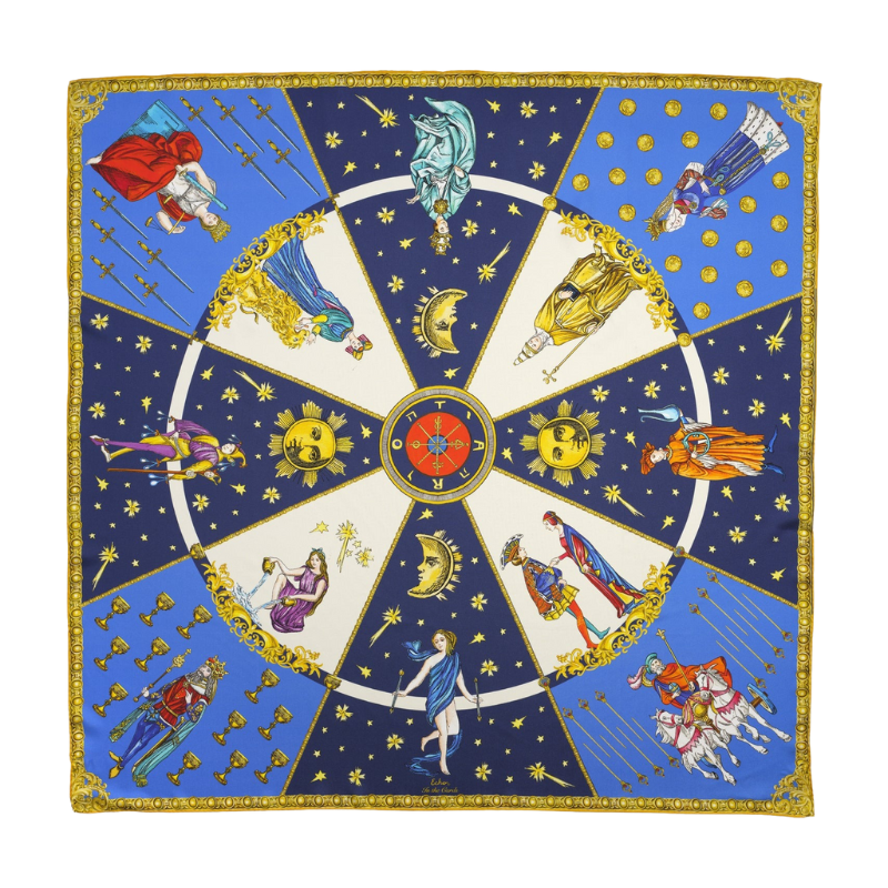 Echo In The Cards Silk Scarf