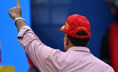 President Nicolás Maduro from the back