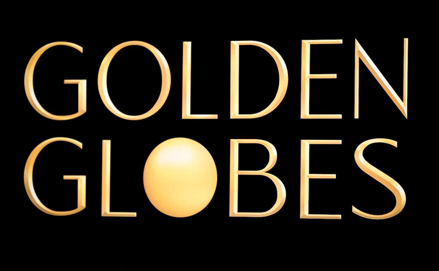 a sign that says Golden Globes