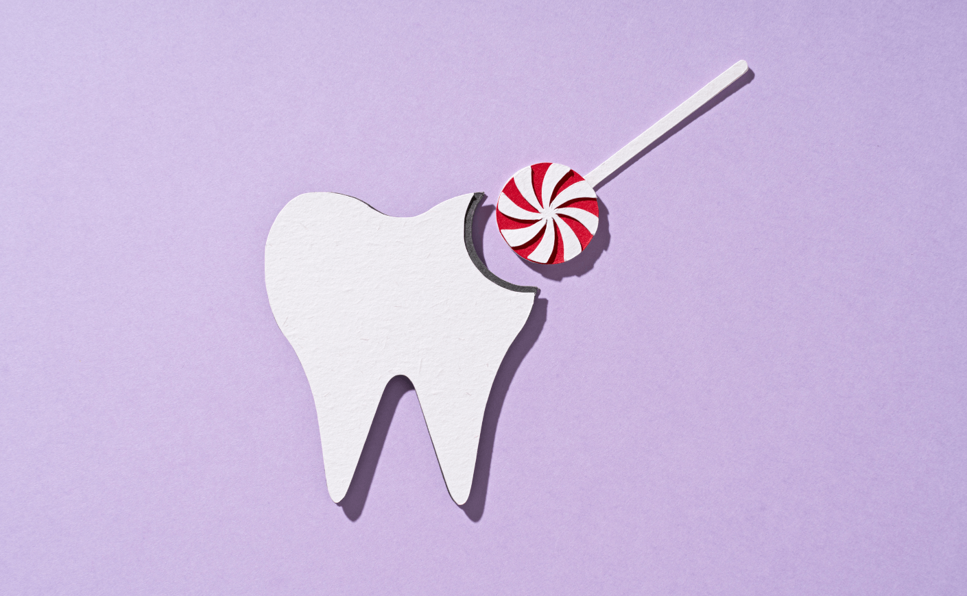 tooth with a candy