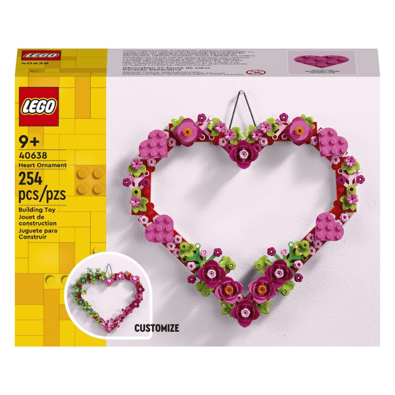 lego heart ornament