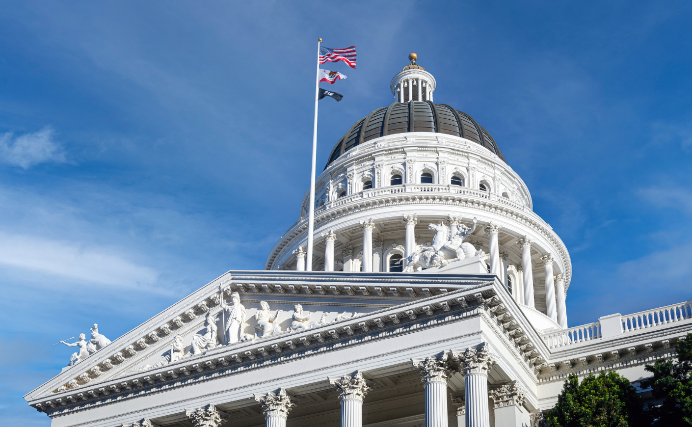 the California capitol building