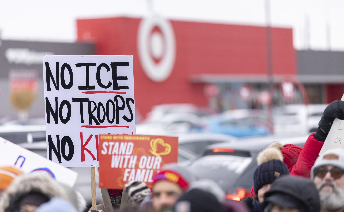 ICE protest outside Target