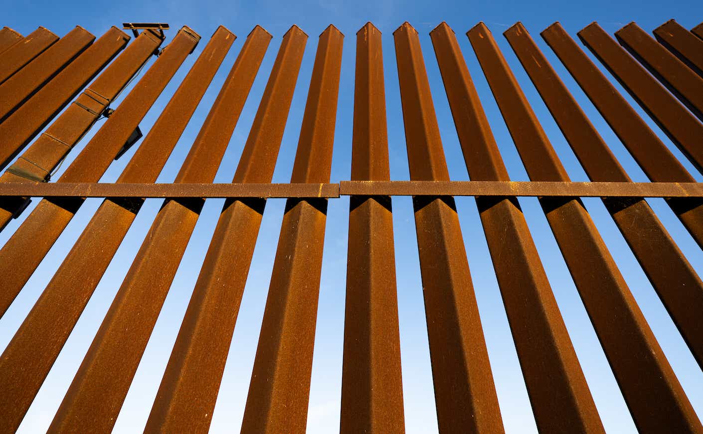 The U.S.-Mexico Border Wall is in Brownsville, Texas,