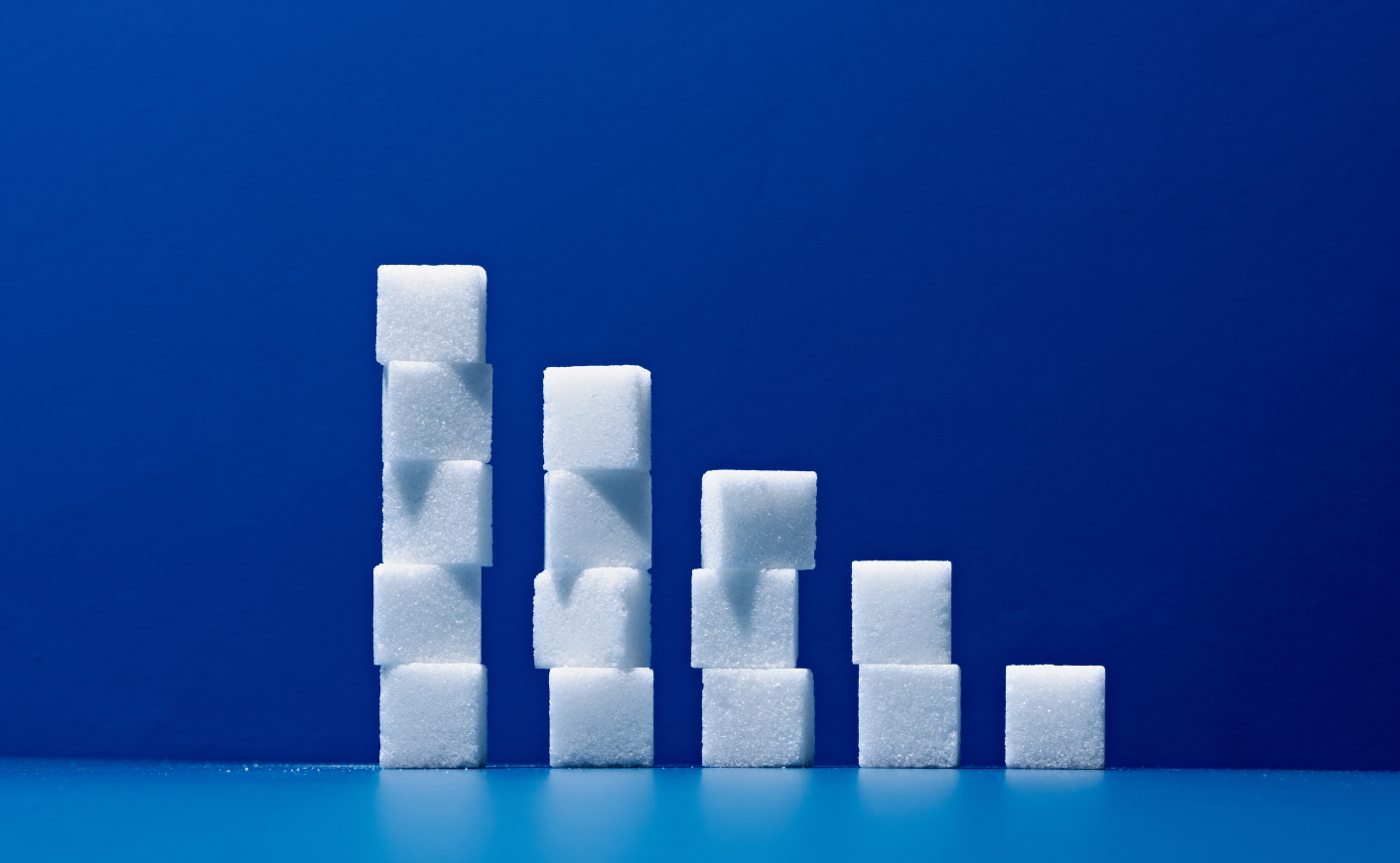 stacked sugar cubes