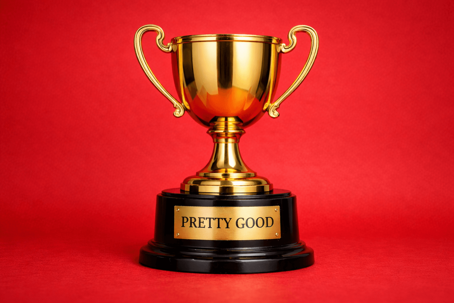 trophy with pretty good