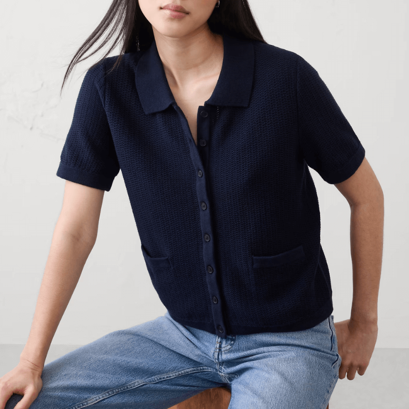 banana republic knit polo